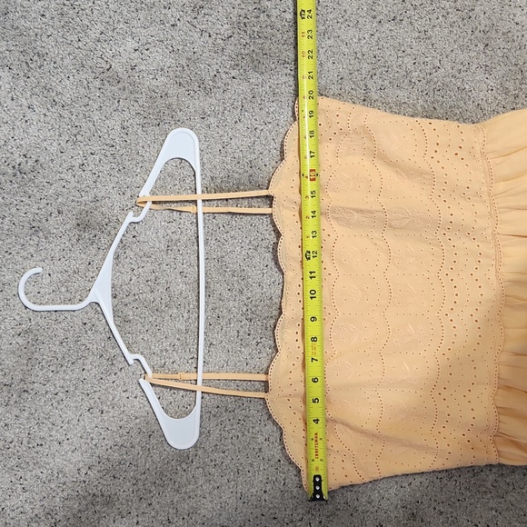 New American Eagle Orange Scalloped Midi Dress Size XL - Picture 7 of 11